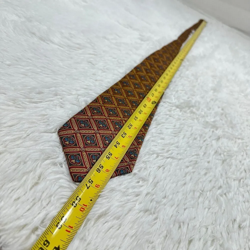 Christian Dior Cravate Mens Neck Tie All Silk Multicolor Vintage